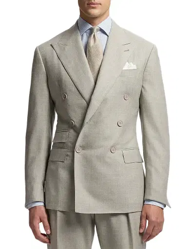 Ralph Lauren Purple Label Men's Double-Breasted Wool Flannel Suit | Thumbnail 8 Ralph Lauren Purple Label Men's Double-Breasted Wool Flannel Suit | Thumbnail 8