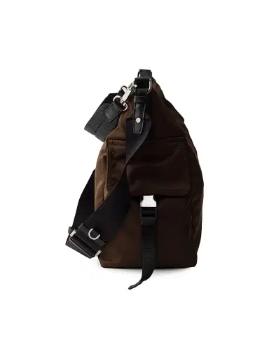 Prada Men's Explore Re-Nylon and Leather Bag - Brown | Thumbnail 6 Prada Men's Explore Re-Nylon and Leather Bag - Brown | Thumbnail 6