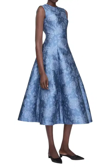 Emilia Wickstead Mara Floral Midi Dress | Thumbnail 3 Emilia Wickstead Mara Floral Midi Dress | Thumbnail 3