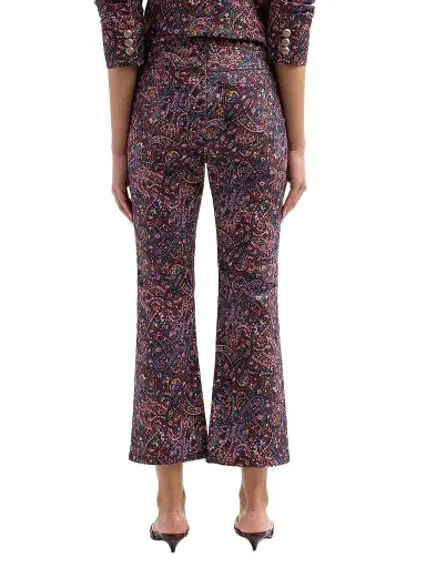 Cinq à Sept Women's Paisley Denim Stevie Jeans - Black Multi | Thumbnail 3 Cinq à Sept Women's Paisley Denim Stevie Jeans - Black Multi | Thumbnail 3