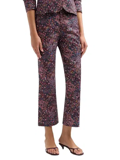 Cinq à Sept Women's Paisley Denim Stevie Jeans - Black Multi | Thumbnail 4 Cinq à Sept Women's Paisley Denim Stevie Jeans - Black Multi | Thumbnail 4