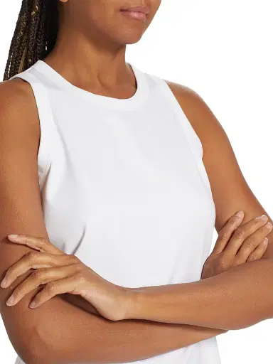 Lafayette 148 New York Women's Cotton Racerback Tank - White | Thumbnail 6 Lafayette 148 New York Women's Cotton Racerback Tank - White | Thumbnail 6