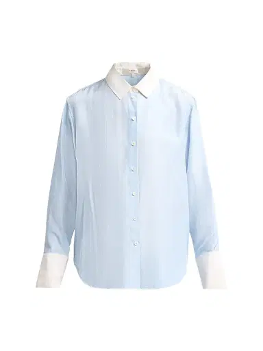 Frame Women's The Standard Striped Silk Shirt | Thumbnail 1 Frame Women's The Standard Striped Silk Shirt | Thumbnail 1