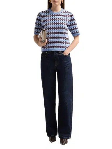 Frame Women's The Crewneck Wool-Cashmere Sweater | Thumbnail 2 Frame Women's The Crewneck Wool-Cashmere Sweater | Thumbnail 2