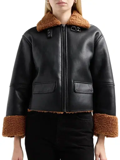 Design History Women's Trinity Faux Shearling Jacket - Black Combo | Thumbnail 5 Design History Women's Trinity Faux Shearling Jacket - Black Combo | Thumbnail 5