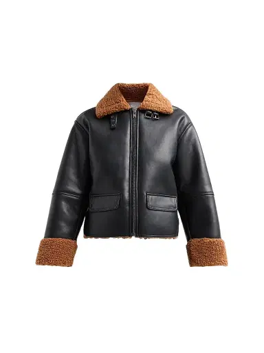 Design History Women's Trinity Faux Shearling Jacket - Black Combo | Thumbnail 1 Design History Women's Trinity Faux Shearling Jacket - Black Combo | Thumbnail 1