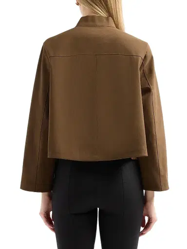 Design History Women's Gale Seamed Zip-Front Jacket - Dark Olive | Thumbnail 3 Design History Women's Gale Seamed Zip-Front Jacket - Dark Olive | Thumbnail 3