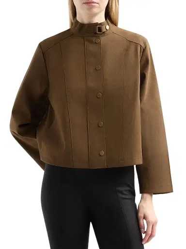 Design History Women's Gale Seamed Zip-Front Jacket - Dark Olive | Thumbnail 4 Design History Women's Gale Seamed Zip-Front Jacket - Dark Olive | Thumbnail 4
