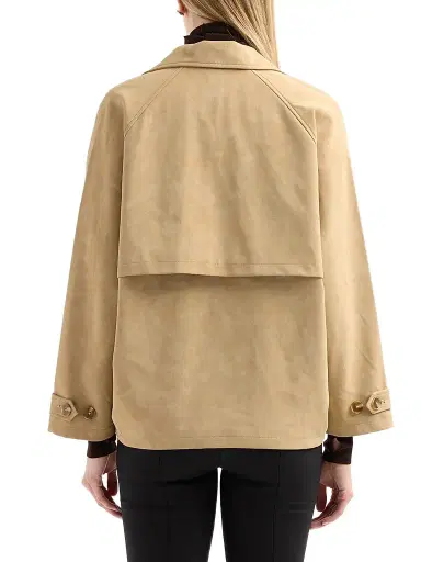 Design History Women's Oren Faux Suede Jacket - Straw | Thumbnail 3 Design History Women's Oren Faux Suede Jacket - Straw | Thumbnail 3
