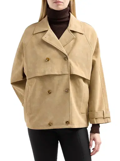 Design History Women's Oren Faux Suede Jacket - Straw | Thumbnail 4 Design History Women's Oren Faux Suede Jacket - Straw | Thumbnail 4