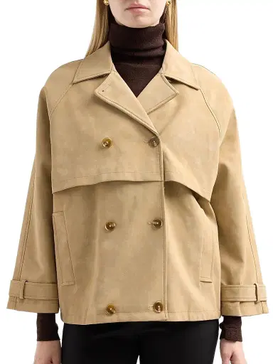 Design History Women's Oren Faux Suede Jacket - Straw | Thumbnail 5 Design History Women's Oren Faux Suede Jacket - Straw | Thumbnail 5