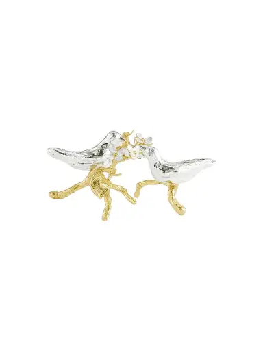 Michael Aram Lovebirds Silver & Gold 2-Piece Decorative Object Set | Thumbnail 2 Michael Aram Lovebirds Silver & Gold 2-Piece Decorative Object Set | Thumbnail 2