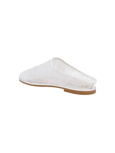 BADGLEY MISCHKA Women's Yumi Floral Lace Mules | Thumbnail 3 BADGLEY MISCHKA Women's Yumi Floral Lace Mules | Thumbnail 3