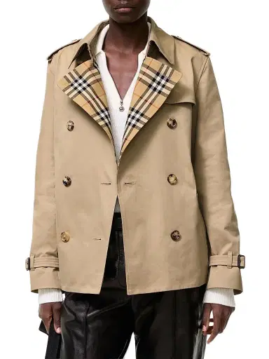 Burberry Women's Cotton Lakefield Trench Jacket - Honey | Thumbnail 2 Burberry Women's Cotton Lakefield Trench Jacket - Honey | Thumbnail 2
