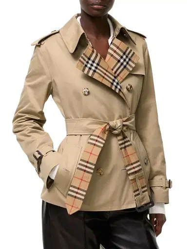 Burberry Women's Cotton Lakefield Trench Jacket - Honey | Thumbnail 4 Burberry Women's Cotton Lakefield Trench Jacket - Honey | Thumbnail 4