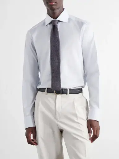 Zegna Striped Cotton-Poplin Shirt - Men | Thumbnail 3 Zegna Striped Cotton-Poplin Shirt - Men | Thumbnail 3
