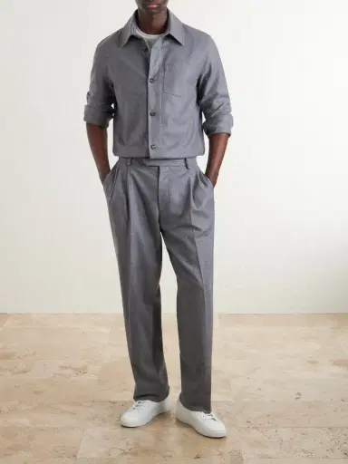 Gabriela Hearst Drew Wool and Cashmere-Blend Shirt - Men | Thumbnail 2 Gabriela Hearst Drew Wool and Cashmere-Blend Shirt - Men | Thumbnail 2