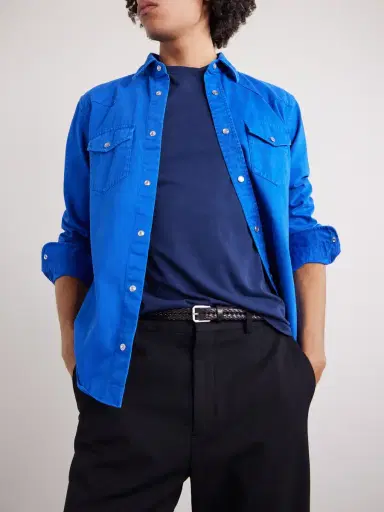 Tom Ford Garment-Dyed Denim Shirt - Men | Thumbnail 5 Tom Ford Garment-Dyed Denim Shirt - Men | Thumbnail 5