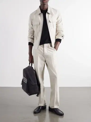 Tom Ford Buckley Leather-Trimmed Suede Backpack - Men | Thumbnail 2 Tom Ford Buckley Leather-Trimmed Suede Backpack - Men | Thumbnail 2