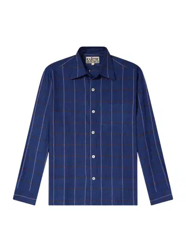 Kartik Research Checked Cotton-Canvas Shirt - Men | Thumbnail 1 Kartik Research Checked Cotton-Canvas Shirt - Men | Thumbnail 1