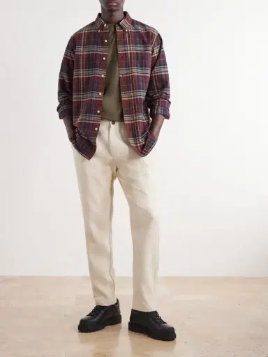 MR P. Tapered Pleated Cotton and Cashmere-Blend Trousers - Men | Thumbnail 2 MR P. Tapered Pleated Cotton and Cashmere-Blend Trousers - Men | Thumbnail 2
