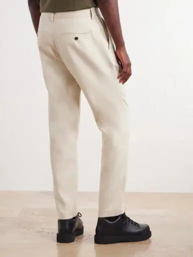 MR P. Tapered Pleated Cotton and Cashmere-Blend Trousers - Men | Thumbnail 4 MR P. Tapered Pleated Cotton and Cashmere-Blend Trousers - Men | Thumbnail 4