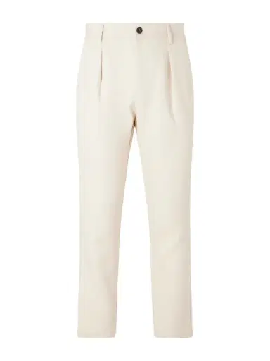 MR P. Tapered Pleated Cotton and Cashmere-Blend Trousers - Men | Thumbnail 1 MR P. Tapered Pleated Cotton and Cashmere-Blend Trousers - Men | Thumbnail 1