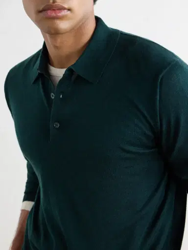 Altea Wool, Silk and Cashmere-Blend Polo Sweater - Men | Thumbnail 5 Altea Wool, Silk and Cashmere-Blend Polo Sweater - Men | Thumbnail 5