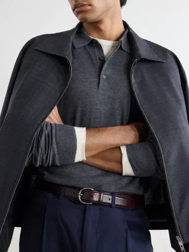 Altea Wool, Silk and Cashmere-Blend Polo Sweater - Men | Thumbnail 5 Altea Wool, Silk and Cashmere-Blend Polo Sweater - Men | Thumbnail 5