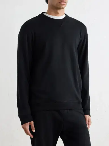 Canali Cotton and Cashmere-Blend Jersey Sweatshirt - Men | Thumbnail 3 Canali Cotton and Cashmere-Blend Jersey Sweatshirt - Men | Thumbnail 3