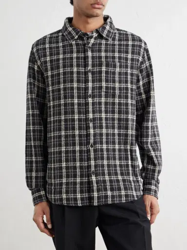 Corridor Spacerock Checked Cotton-Tweed Shirt - Men | Thumbnail 3 Corridor Spacerock Checked Cotton-Tweed Shirt - Men | Thumbnail 3