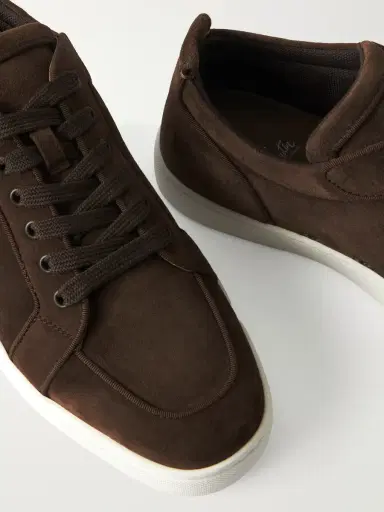 Christian Louboutin Rantulow Grosgrain-Trimmed Suede Sneakers - Men | Thumbnail 5 Christian Louboutin Rantulow Grosgrain-Trimmed Suede Sneakers - Men | Thumbnail 5