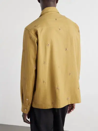 Kartik Research Embroidered Cotton-Canvas Shirt - Men | Thumbnail 4 Kartik Research Embroidered Cotton-Canvas Shirt - Men | Thumbnail 4