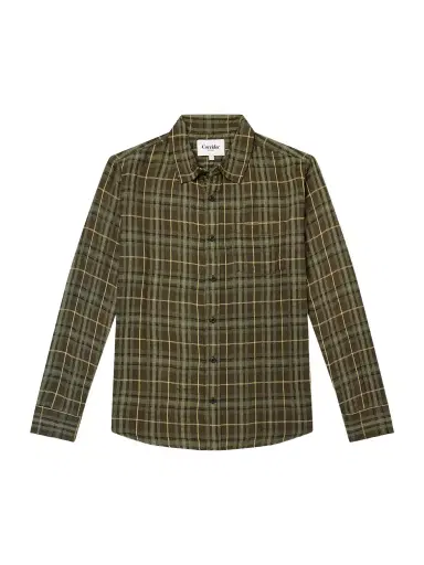 Corridor Crinkled Checked Cotton-Blend Shirt - Men | Thumbnail 1 Corridor Crinkled Checked Cotton-Blend Shirt - Men | Thumbnail 1