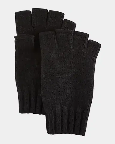 Bergdorf Goodman Men's Cashmere Fingerless Gloves | Thumbnail 2 Bergdorf Goodman Men's Cashmere Fingerless Gloves | Thumbnail 2