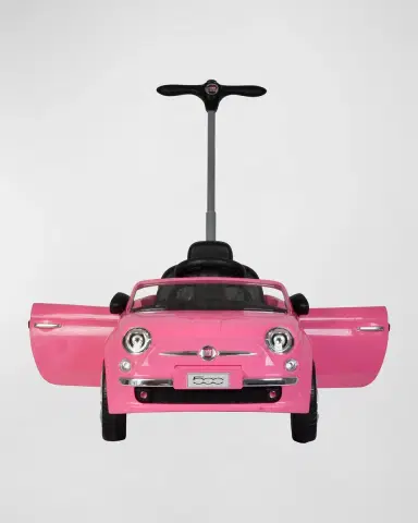 Best Ride on Cars Fiat 500 Push Car Pink Stroller | Thumbnail 2 Best Ride on Cars Fiat 500 Push Car Pink Stroller | Thumbnail 2