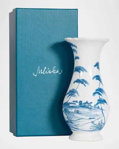 Juliska Country Estate 9" Vase - Delft | Thumbnail 4 Juliska Country Estate 9" Vase - Delft | Thumbnail 4