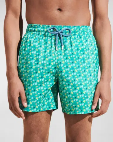 Vilebrequin Men's Micro Ronde Des Tortues Swim Trunks | Thumbnail 2 Vilebrequin Men's Micro Ronde Des Tortues Swim Trunks | Thumbnail 2