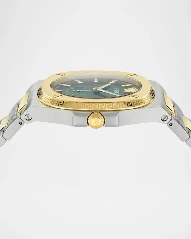 Versace Men's Two-Tone Bracelet Watch, 40mm | Thumbnail 3 Versace Men's Two-Tone Bracelet Watch, 40mm | Thumbnail 3