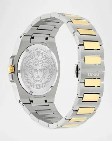 Versace Men's Two-Tone Bracelet Watch, 40mm | Thumbnail 4 Versace Men's Two-Tone Bracelet Watch, 40mm | Thumbnail 4
