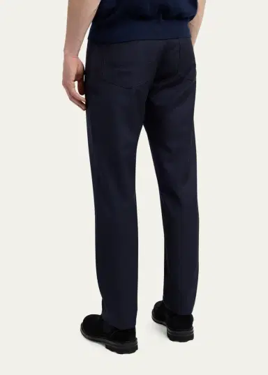 Brioni Men's Wool Slim-Fit Jeans | Thumbnail 3 Brioni Men's Wool Slim-Fit Jeans | Thumbnail 3