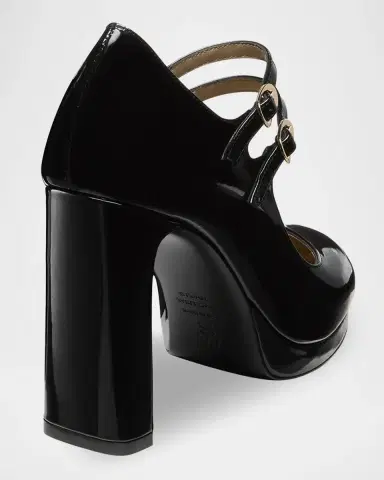 Stuart Weitzman 100mm Babette Patent Leather Platform Mary Jane Pumps | Thumbnail 4 Stuart Weitzman 100mm Babette Patent Leather Platform Mary Jane Pumps | Thumbnail 4