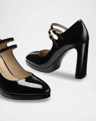 Stuart Weitzman 100mm Babette Patent Leather Platform Mary Jane Pumps | Thumbnail 5 Stuart Weitzman 100mm Babette Patent Leather Platform Mary Jane Pumps | Thumbnail 5