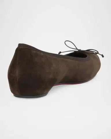 Christian Louboutin Cassia Nodo Suede Ballerina Flats | Thumbnail 2 Christian Louboutin Cassia Nodo Suede Ballerina Flats | Thumbnail 2
