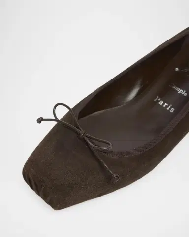 Christian Louboutin Cassia Nodo Suede Ballerina Flats | Thumbnail 3 Christian Louboutin Cassia Nodo Suede Ballerina Flats | Thumbnail 3