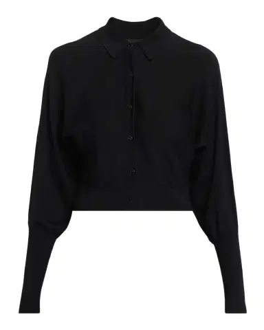 Lela Rose Cropped Dolman-Sleeve Collared Cardigan | Thumbnail 1 Lela Rose Cropped Dolman-Sleeve Collared Cardigan | Thumbnail 1
