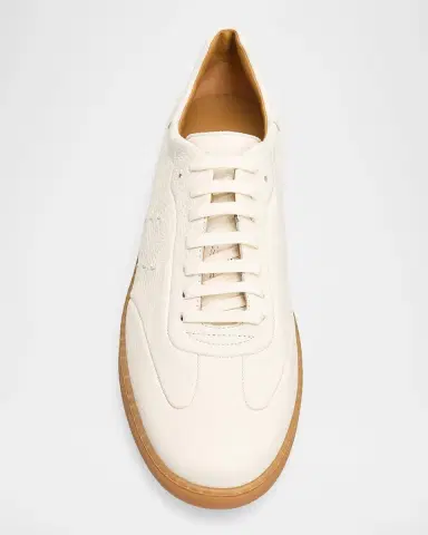 Kiton Men's Deerskin T-Toe Low-Top Sneakers | Thumbnail 4 Kiton Men's Deerskin T-Toe Low-Top Sneakers | Thumbnail 4