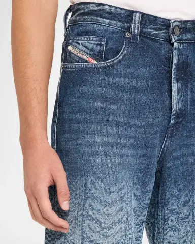 Diesel Men's Degrade Cable-Print Jeans | Thumbnail 8 Diesel Men's Degrade Cable-Print Jeans | Thumbnail 8