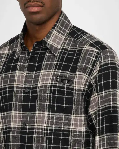 Diesel Simply Plaid Flannel Shirt | Thumbnail 5 Diesel Simply Plaid Flannel Shirt | Thumbnail 5
