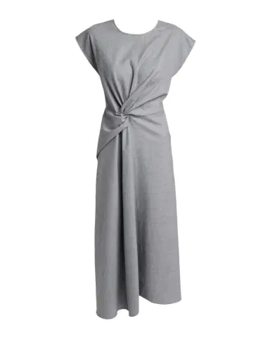 Victoria Beckham Aria Twisted Wool Cap-Sleeve Midi Dress | Thumbnail 1 Victoria Beckham Aria Twisted Wool Cap-Sleeve Midi Dress | Thumbnail 1